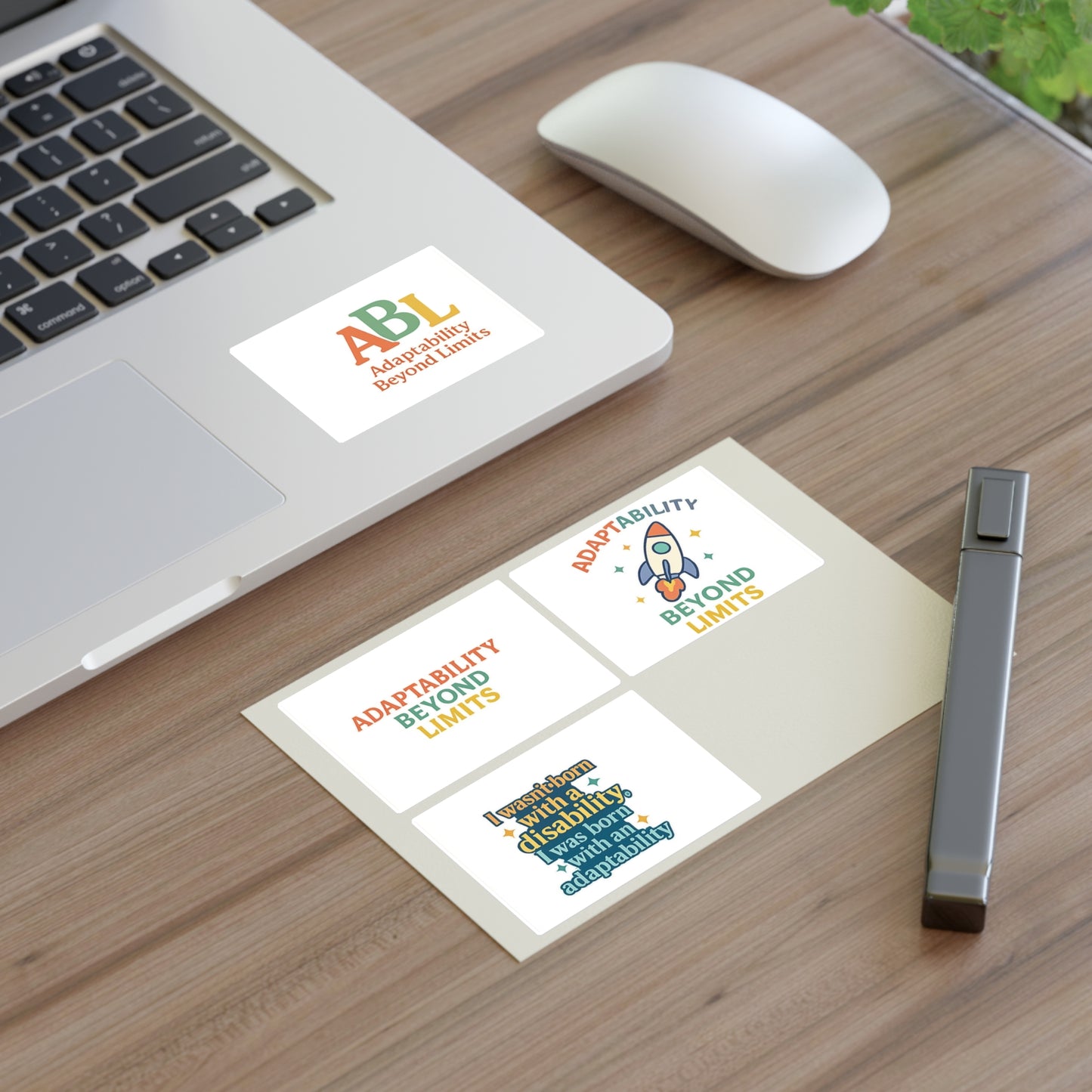 Adaptability Beyond Limits Sticker Sheet | Disability Pride Designs
