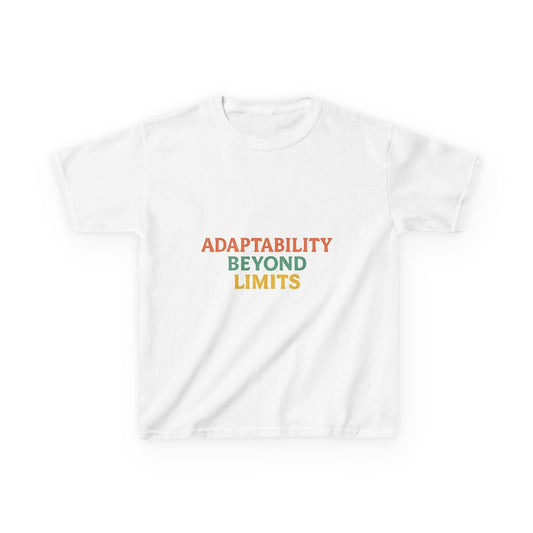 Kids Tee — "Adaptability Beyond Limits" Inspirational Graphic Shirt