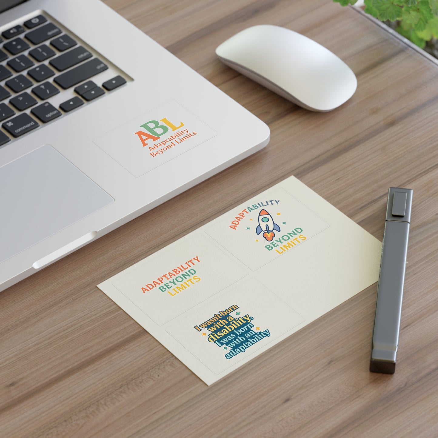 Adaptability Beyond Limits Sticker Sheet | Disability Pride Designs